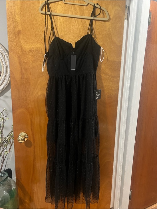 Lulus Jackets & Blazers - Lulu's Black Textured Women's Dress